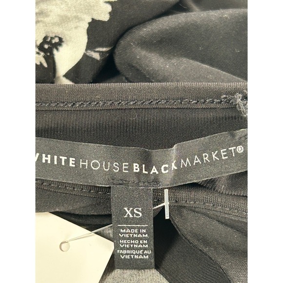 NEW White House Black Market Garnet Floral Sheath Dress XS Black - AC - Picture 6 of 11